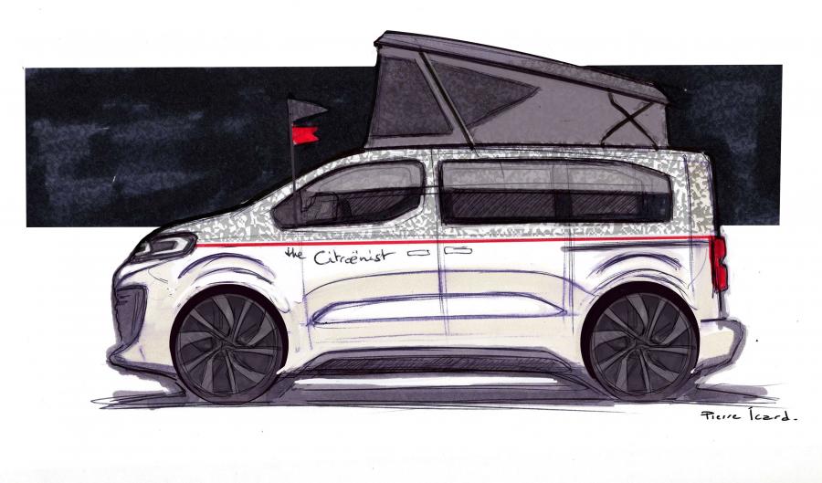 Эскиз Citroen SpaceTourer The Citroenist Concept 2019 года  (фото 34 из 34)